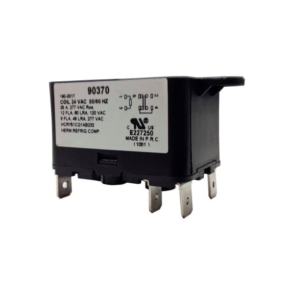 International Refrigeration Products PSG 90370 SPDT Heavy Duty Relay 50/60 Hz 8 Amps at 240V; Coil 24VAC 90370 - main